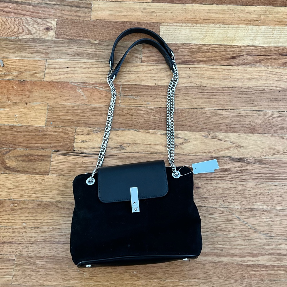 Topshop faux suede leather + chain straps brand new with tags